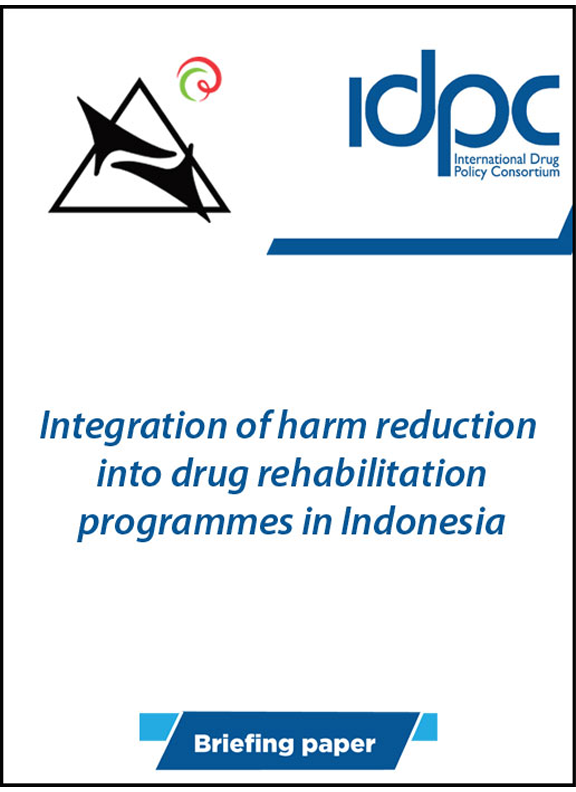 Book Cover: Integration of Harm Reduction into Drug Rehabilitation Programmes in Indonesia