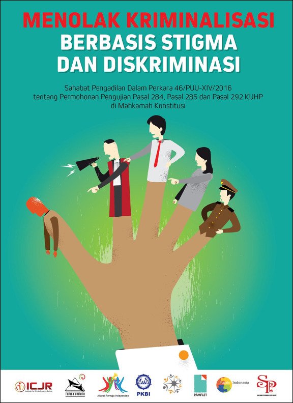 Book Cover: Menolak Kriminalisasi Berbasis Stigma dan Diskriminasi