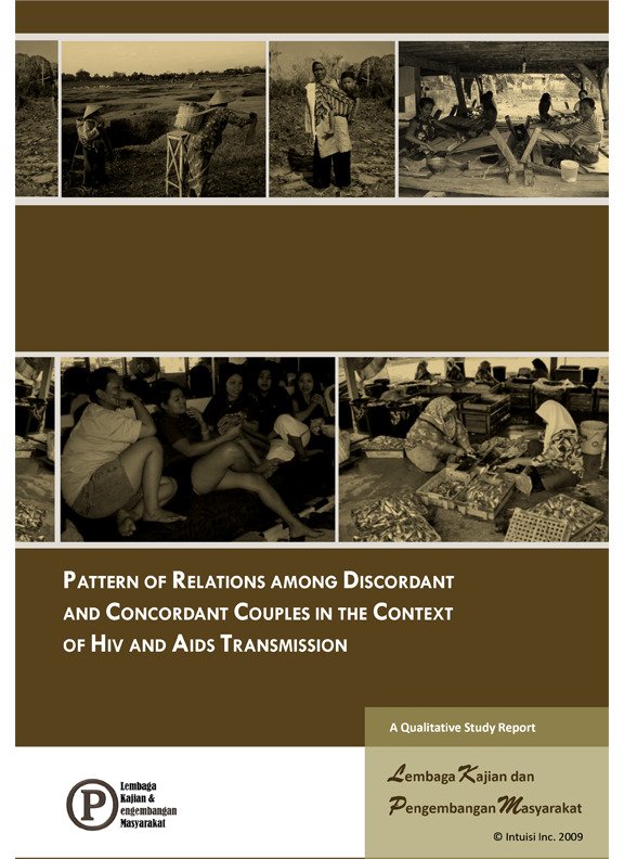 Book Cover: Pattern of Relations Among Discordant and Concordant Couples in The Context of HIV and AIDS Transmission